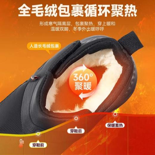 回力女鞋保暖棉鞋妈妈鞋冬季新款加绒靴子女款软底防寒保暖雪地靴 商品图1