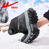 回力男鞋冬季雪地靴厚底防滑保暖加绒加厚马丁靴纯色懒人纽扣高帮 商品缩略图4