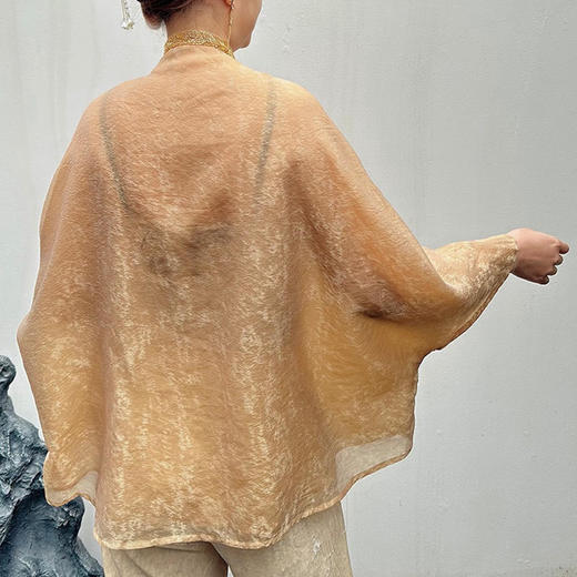 【24小时发货】壁虎瑜伽国风任意门【金绣华服】外套（无胸垫） 商品图5