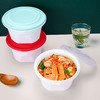 喇叭花一次性圆盒锁扣餐盒面碗外卖打包盒饭盒圆形商用水煮汤碗 商品缩略图3