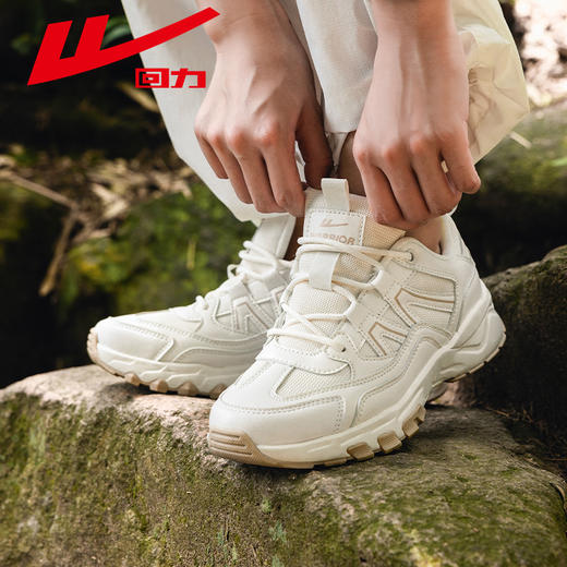 回力登山鞋男女户外抓地春季新款徒步鞋子休闲网面透气越野运动鞋 商品图2