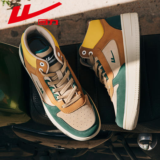 回力男鞋2025春季新款休闲运动板鞋百搭男士透气高帮鞋潮鞋休闲鞋 商品图0