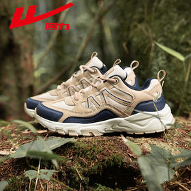 回力登山鞋男士低帮户外春季新款抓地网面越野专业徒步鞋子运动鞋