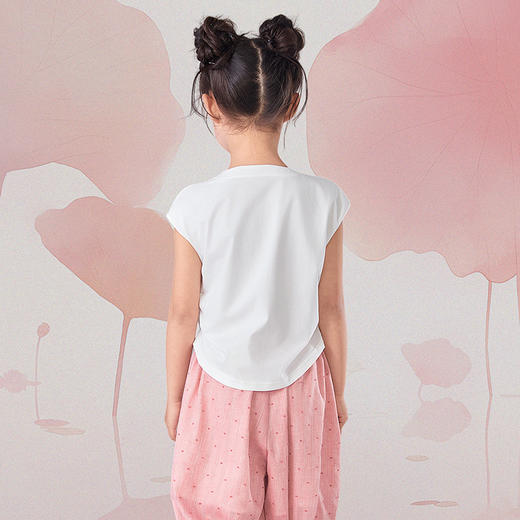 笛莎Deesha观山见女童T恤2025夏季女童汉服T恤 商品图5