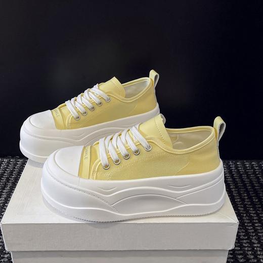 【YW】无忧购韩版休闲百搭厚底松糕网纱透气小白鞋5605（截单后7天发货) 商品图4