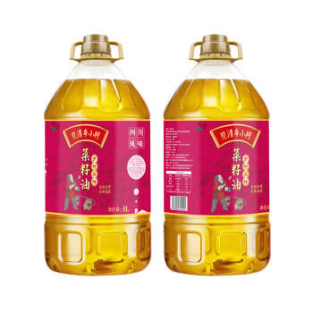 旦清菜籽油非转基因一级压榨菜籽油 乡村土榨物理压榨食用油 5L /粮油调味 /食用油 /菜籽油 商品图2