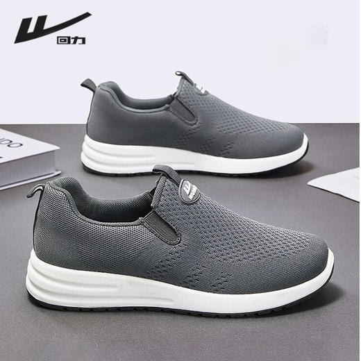 回力闰月鞋爸爸鞋送爸妈老人鞋软底鞋一脚蹬健步鞋男士老北京布鞋 商品图0