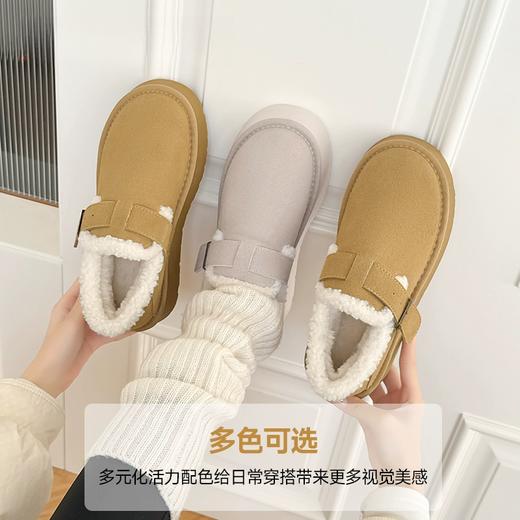 回力雪地靴女款2024新款冬季勃肯鞋女加绒保暖毛毛棉鞋秋冬短靴女 商品图3