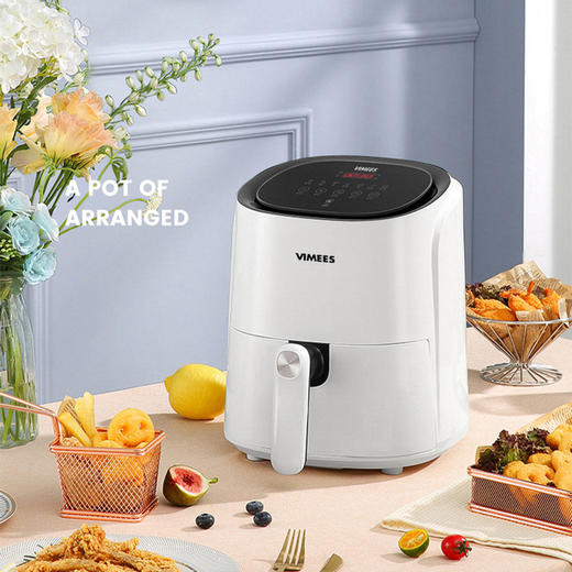 维米仕（vimees）大容量空气炸锅4.5L 白色VM8051 商品图1