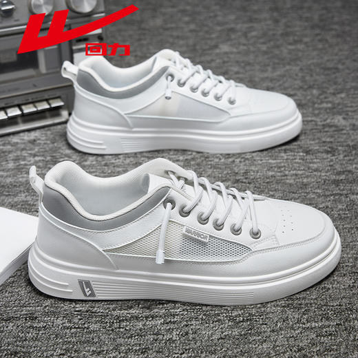 回力男鞋小白鞋2024新款夏季网面透气薄款鞋子休闲一脚蹬男士板鞋 商品图4