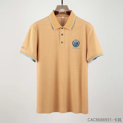 纯棉夏季男士短袖polo衫休闲宽松翻领时尚刺绣男POLO衫   XLM-CAC8686931* 商品图1