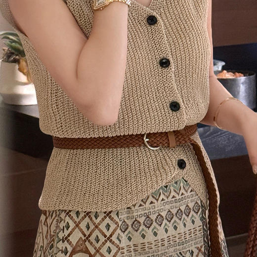 【现货】良木礼银扣编织皮带（4501） 商品图2