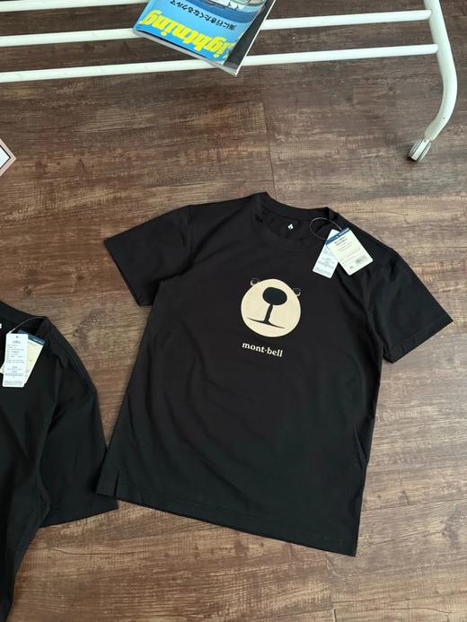 montbell夏季户外运动速干衣男女短袖t恤圆领情侣款小熊日系经典 线上449 美山这只小熊熊 商品图6