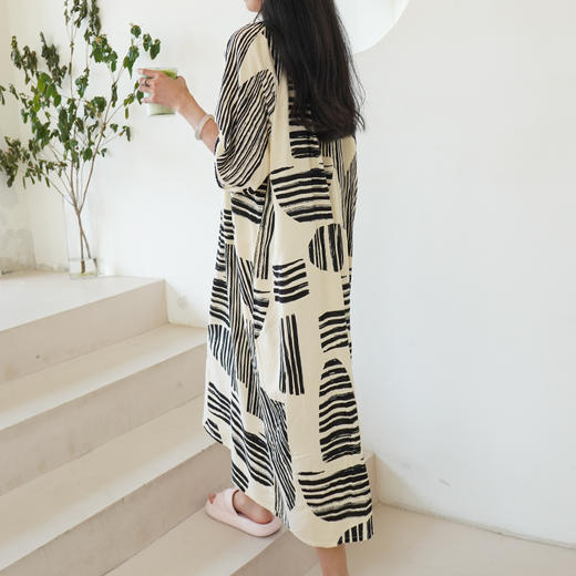 优选丨2025年睡裙女士夏季薄款棉绸连衣裙套装可外穿韩版高级感中长款裙子 商品图4