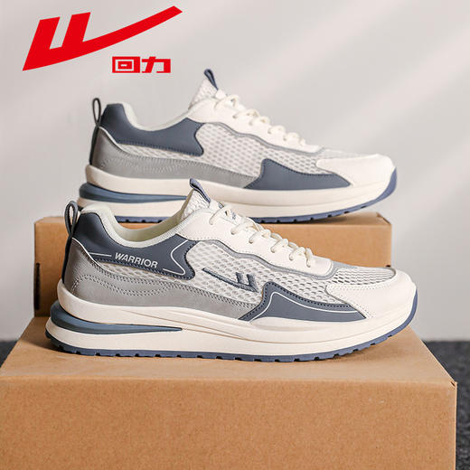 Warrior/回力2024新款运动鞋春季男士休闲鞋网面百搭潮鞋跑步鞋男 商品图2
