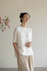 牧衣游原创 净色汉麻套头衫斜襟极简中式白色清凉百搭上衣 发南枝 商品缩略图5