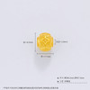 足金 #招财进宝 【精品】3D硬金空心财源滚滚招财铜钱图案金币转运珠手串配件Diy手串配件(AR3DSC00253)（预售产品下单后不退款不退货不换货不补差价 商品缩略图3