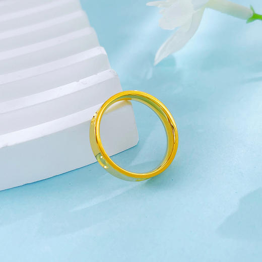 【限时克减150元】足金999 #520快乐 #怦然心动 5G黄金实心固口戒指爱心心形形图案戒指圈戒(BE5GJZ00237)预售产品下单后不退款不退货不换货不补差价 商品图3