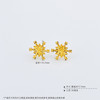 【限时克减128元】足金999 （足金999字印）5G黄金绕线雪花耳钉（配胶塞）(AV5GES00010)预售产品下单后不退款不退货不换货不补差价 商品缩略图4