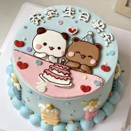 ［一二布布巧克力手绘蛋糕］ 商品图0