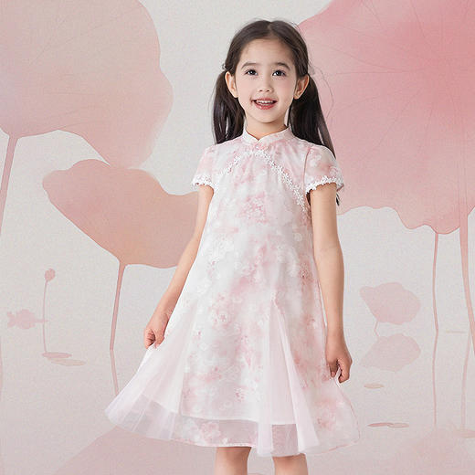 笛莎Deesha观山见女童连衣裙2025夏季女童连衣裙 商品图2