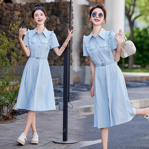 收腰显瘦气质高级感好看漂亮裙子HYYF25833 商品图3