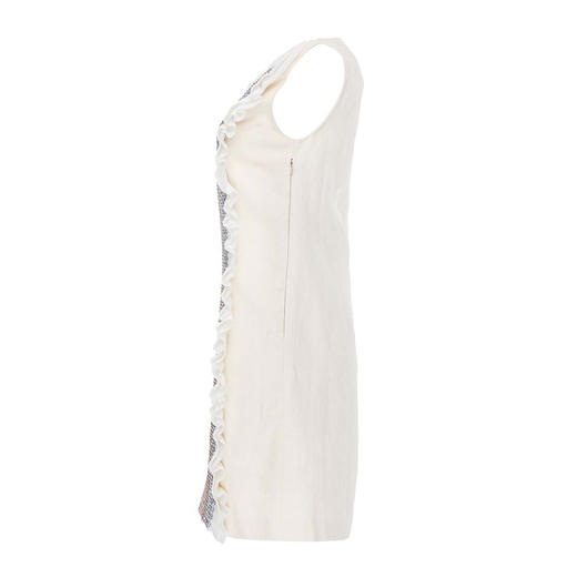 888736482112  汤丽柏琦Tory Burch Tory Burch女款米色百褶前门襟棉质连衣裙 商品图2