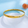 【限时克减150元】足金999 #复古风 5G黄金空心油亮光面泥鳅背素圈光圈固口手镯（面宽约5.6-6mm）(BE5GSZ00008)（预售产品下单后不退款不退货不换货不补差价） 商品缩略图1