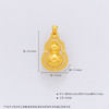 【限时克减150元】足金999 #葫芦 #时来运转 古法空心福禄连连可转招财葫芦仿钻葫芦吊坠(YQGFDZ00456)（预售产品下单后不退款不退货不换货不补差价 商品缩略图2