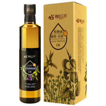 长白工坊 四合一热炒油 亚麻/芝麻/紫苏/核桃 炒菜烹煮食用油255ml  /粮油调味 /食用油 /特色食用油 商品图4