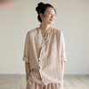 牧衣游原创 手工刺绣汉麻短外套夏新品轻薄透气禅意复古开衫 片隅 商品缩略图0