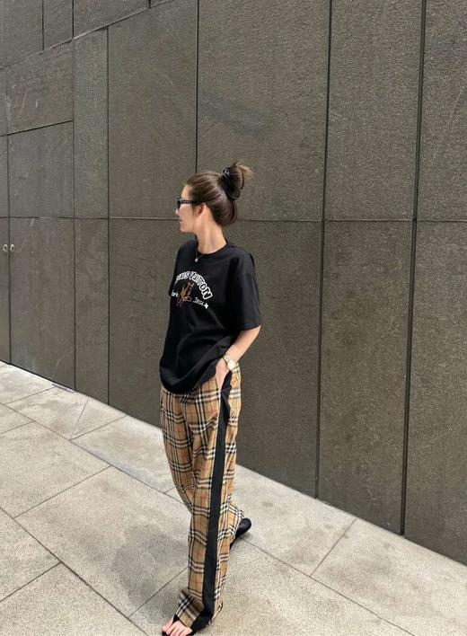 巴宝莉 25早春黑边格纹长裤（TM） 商品图8