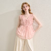 【天丝】温柔缩褶波纹肌理感衬衫女夏季娃娃款V领衬衣V0051045 商品缩略图2