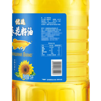 金龙鱼 食用油 优选葵花籽油5L /粮油调味 /食用油 /葵花籽油 商品图1