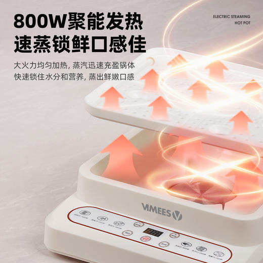 维米仕（vimees）超大多功能电蒸锅24L 白色VM8091 商品图6