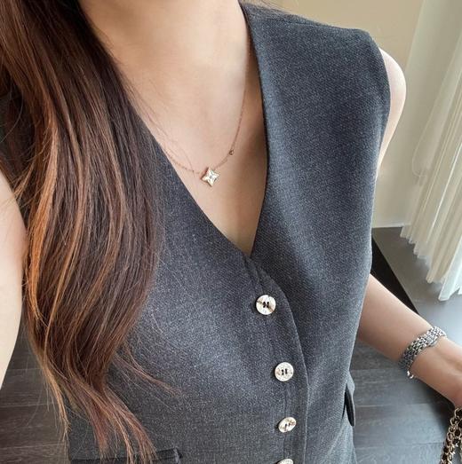 老钱风套装！2025新款时髦老钱风背心上衣百褶短裙两件套女春夏！ 商品图7