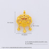 【限时克减150元】足金 无氰5D硬金镂空花丝铃铛福字如意锁包吊坠(AR5DDZ00245)（预售产品下单后不退款不退货不换货不补差价） 商品缩略图2