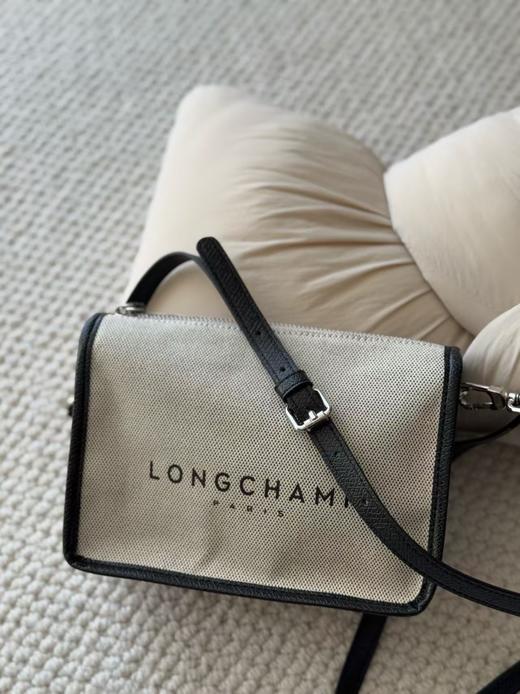 LONGCHAMP 珑骧 拉链开合品牌标识 织物 单肩包 小号 女款 象牙白（CB） 商品图4