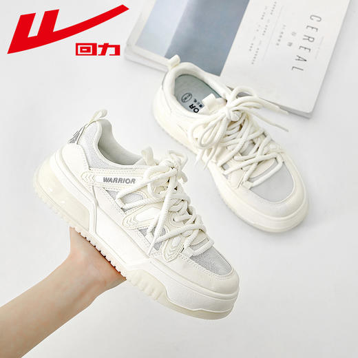 回力女鞋2025春季新板鞋款多巴胺女款潮鞋厚底低帮百搭休闲运动鞋 商品图0