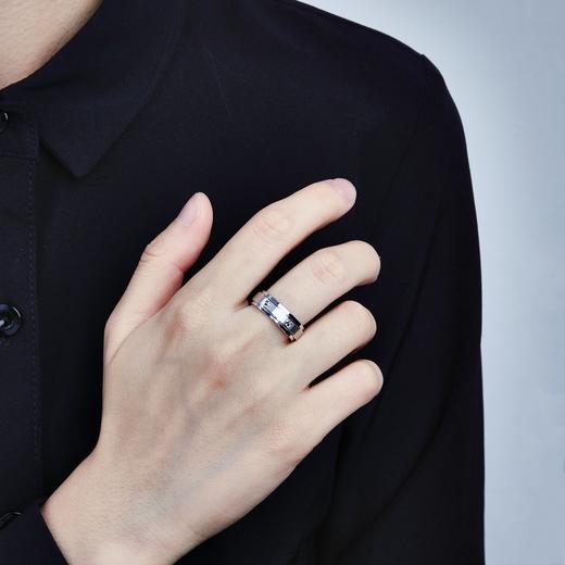 【限时8.8折】【线上铂金馆】【男戒】PT950 #时来运转 铂金拉丝螺丝纹可转动固口圈戒（面宽约5.5-6mm）(BJZ00008)（预售产品下单后不退款不退货不换货不补差价) 商品图2