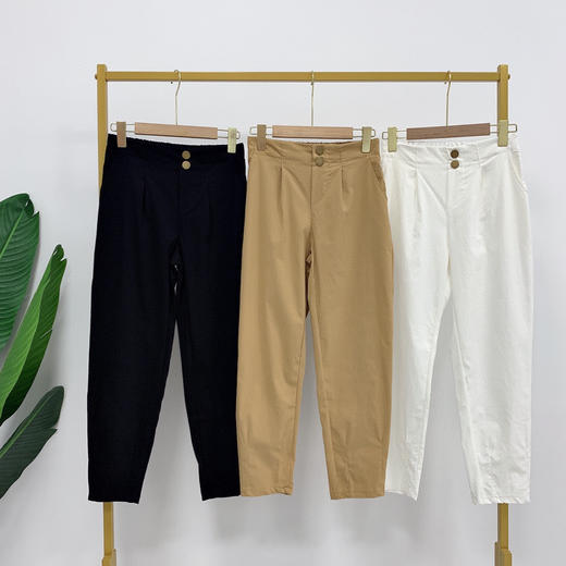送8元退货运费【天丝棉意大利米兰客供萝卜裤】娜娜 赵丽颖 杨幂同款 超推荐非常棒!不显胯宽!可以穿得很女人、很休闲 两款任选 商品图2