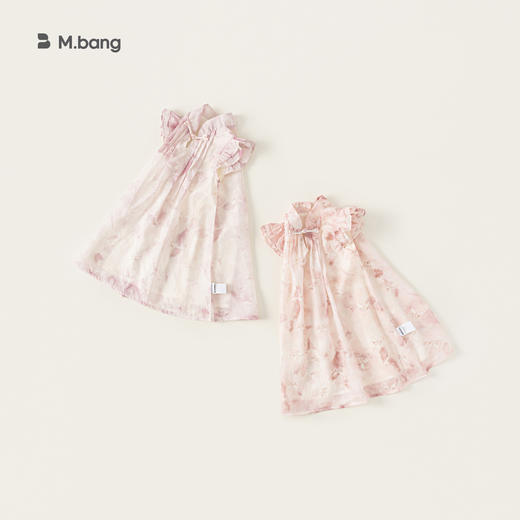 【新中式旗袍裙】宥宝品牌女童旗袍裙 夏季洋气无袖汉服连衣裙 商品图12