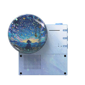 HYUNDAI 怀旧唱片蓝牙音箱 YH-F033 流沙版 渐变蓝