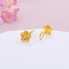 【限时克减150元】足金999 (足金999字印)5G黄金绕线紫荆花樱花小金花耳饰耳钉(5GES00835)预售产品下单后不退款不退货不换货不补差价 商品缩略图1