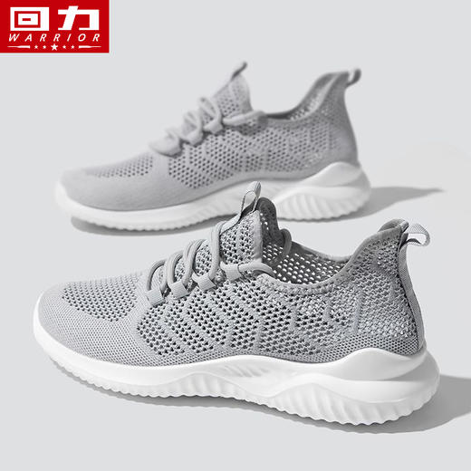 回力男鞋运动鞋网面鞋防臭透气鞋跑步鞋轻便舒适百搭情侣款飞织鞋 商品图4