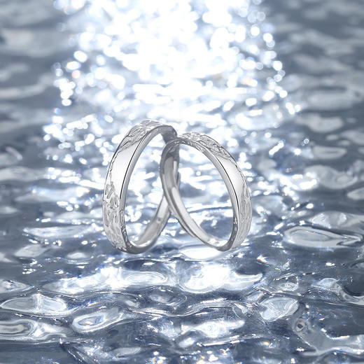 【冰川】999纯银情侣戒指【JHY-C000845B】 商品图1
