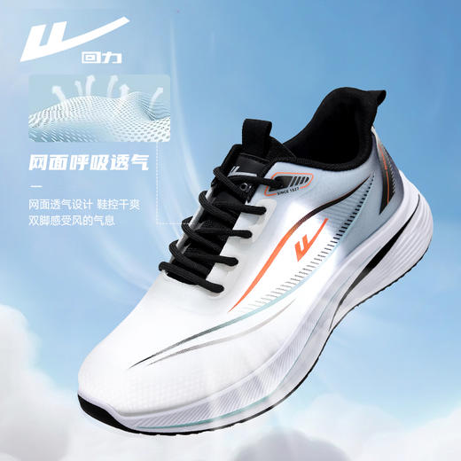 回力男鞋跑步鞋2025新款网面透气运动鞋轻便软底青少年休闲鞋男款 商品图1