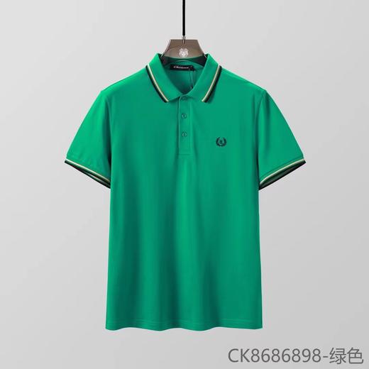 纯棉POLO衫男夏季薄款透气排汗半袖宽松休闲翻领短袖T恤  XLM-CK8686898* 商品图1