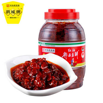 鹃城牌 红油郫县豆瓣酱1200g 餐饮大包装 辣椒酱 中华老字号 /粮油调味 /调味品 /烹饪酱 商品图1