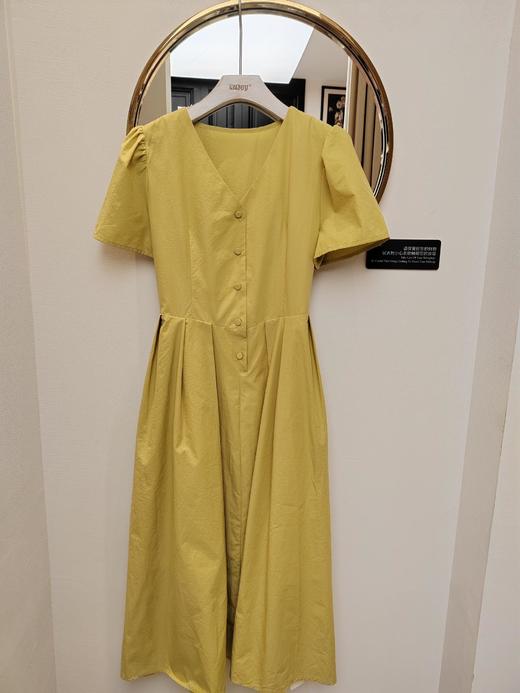 【门店同款】ENJOY夏季韩系简约V领连衣裙 158193519 商品图1